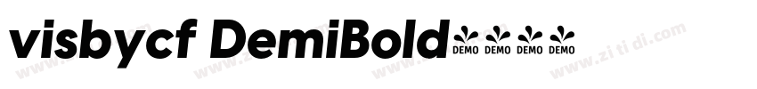 visbycf DemiBold字体转换
